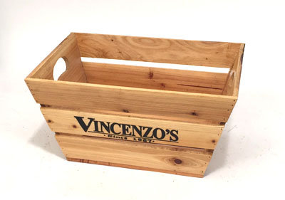 VINCENZO's Natural Wood Crates (Slated sides) Product Image